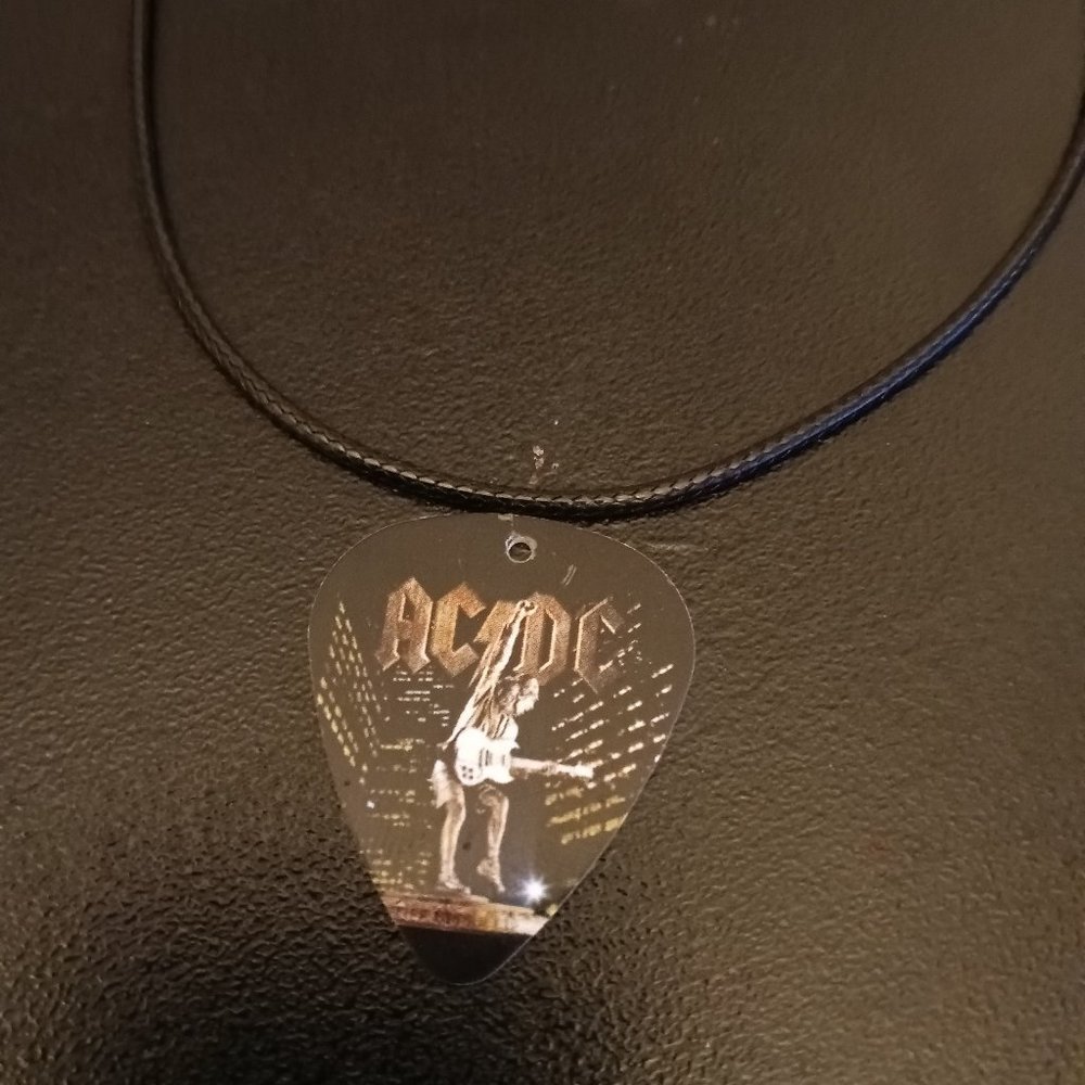 AC /DC GUITAR PICK NECKLACE
